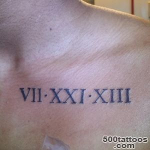 Small Number Four Tattoo On Behind Ear_24