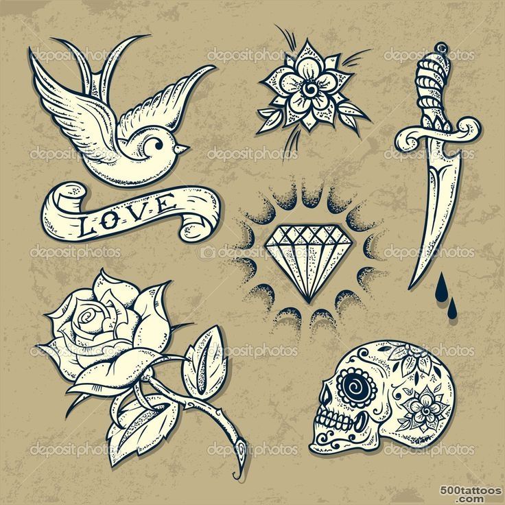 1000+ ideas about Old School Tattoos on Pinterest  Tattoo New ..._1