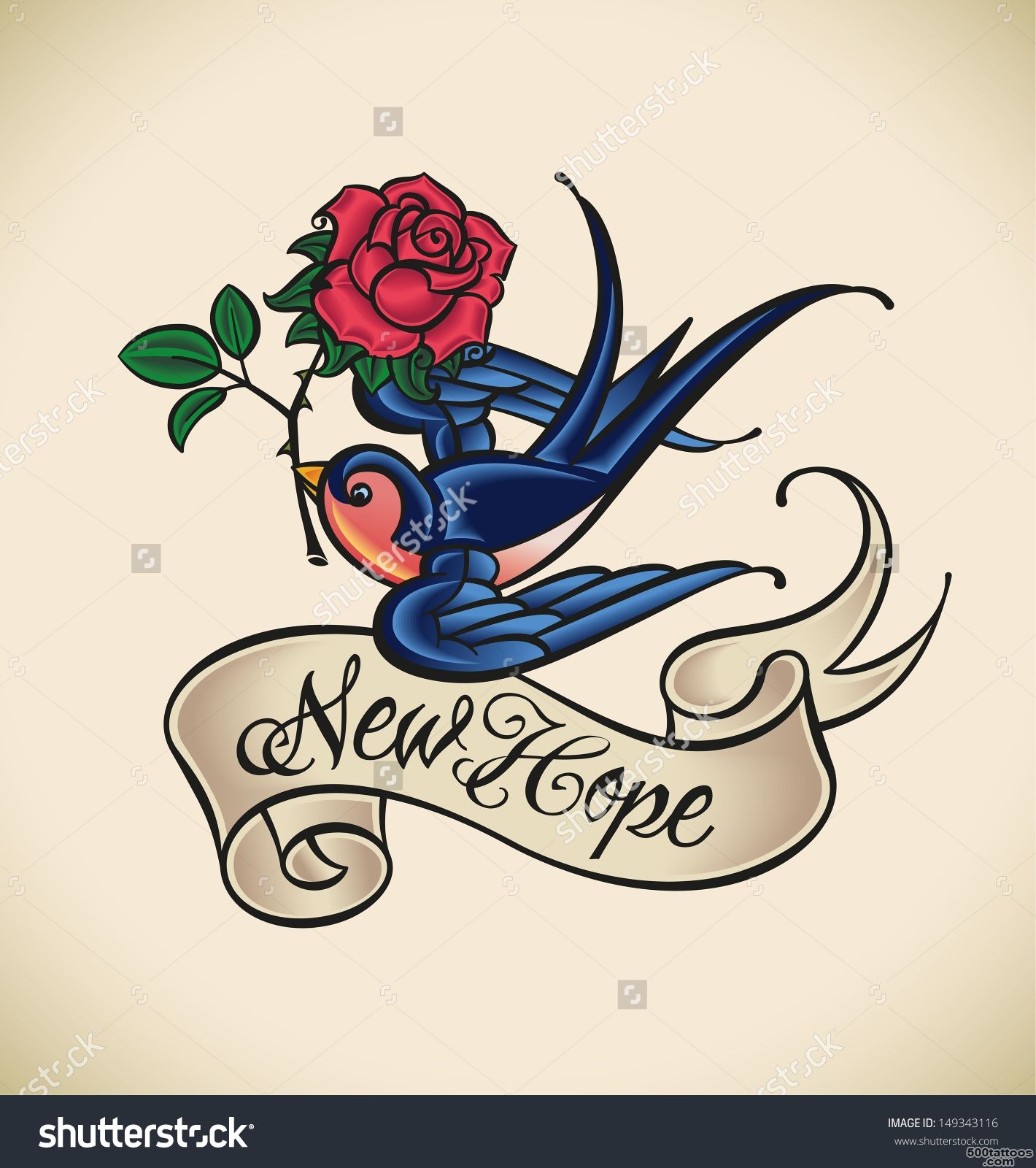 Swallow Tattoo Stock Photos, Images, amp Pictures  Shutterstock_39