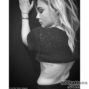 Chloe Moretz shows off new tattoo on her back by Jon Boy on _12