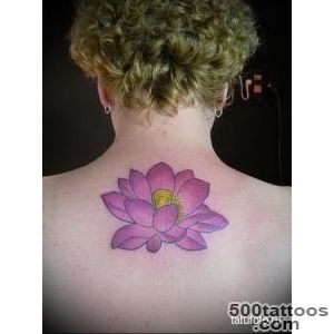 lotus tattoo on her back 2   tatufotoru_16