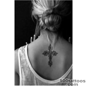 Women with cross on her back, under neck, I just really love this _27