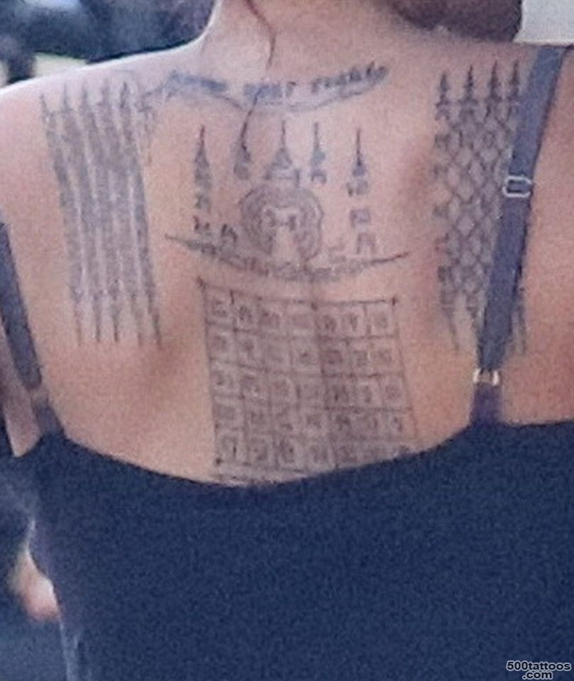 Angelina Jolie Got Three New Tattoos on Her Back    And They#39re ..._39