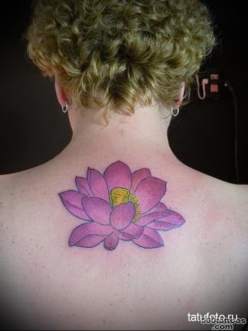 lotus tattoo on her back 2   tatufoto.ru_16