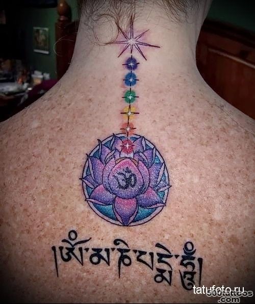 lotus tattoo on her back 3   tatufoto.ru_21