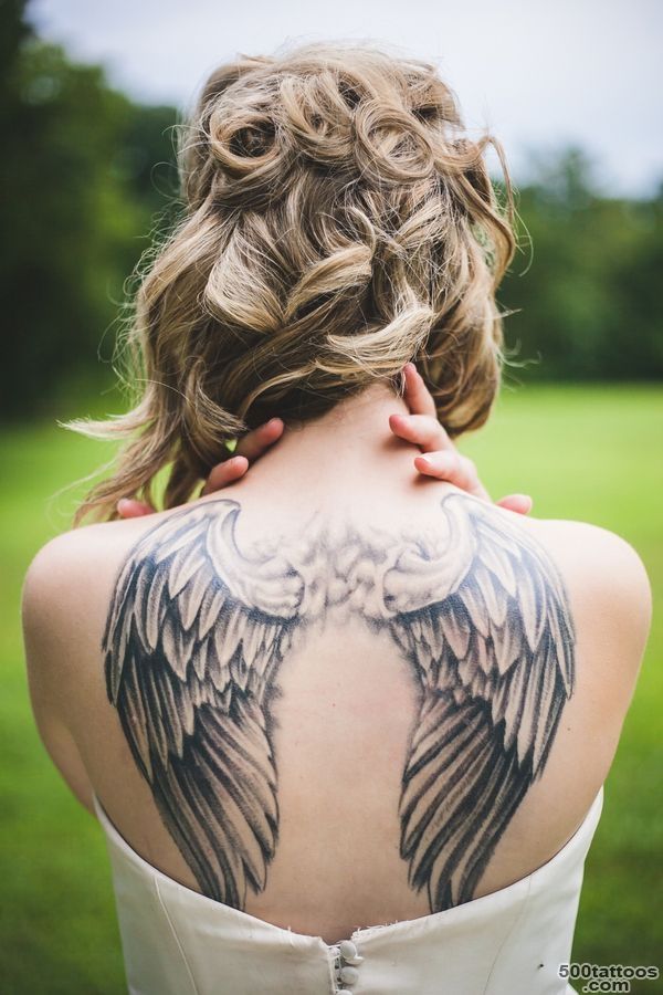 Sexy Angel Tattoo on Her Back   Best Tattoo Ideas_40