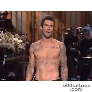 Adam Levine finds space for 3 more tattoos on his already inked _27