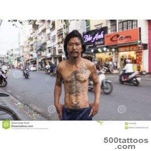 Pin Vietnamese Man With Traditional Tattoos On His Chest Which _38