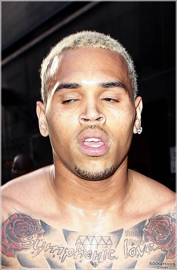 Chris Brown Chest Tattoo Meanings and Pictures of His Chest Tattoos_11