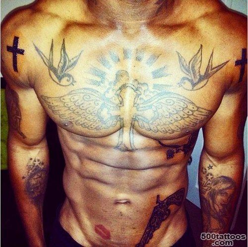 I want his chest piece on my back w a saying to RIP my nephew ..._2