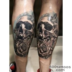 On leg tattoo design, idea, image