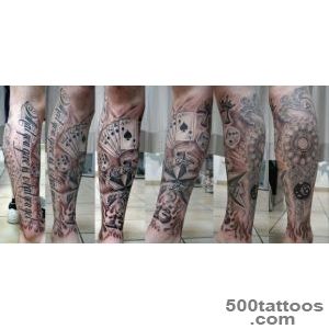 Rose tattoo on leg  Tattoo Collection_41