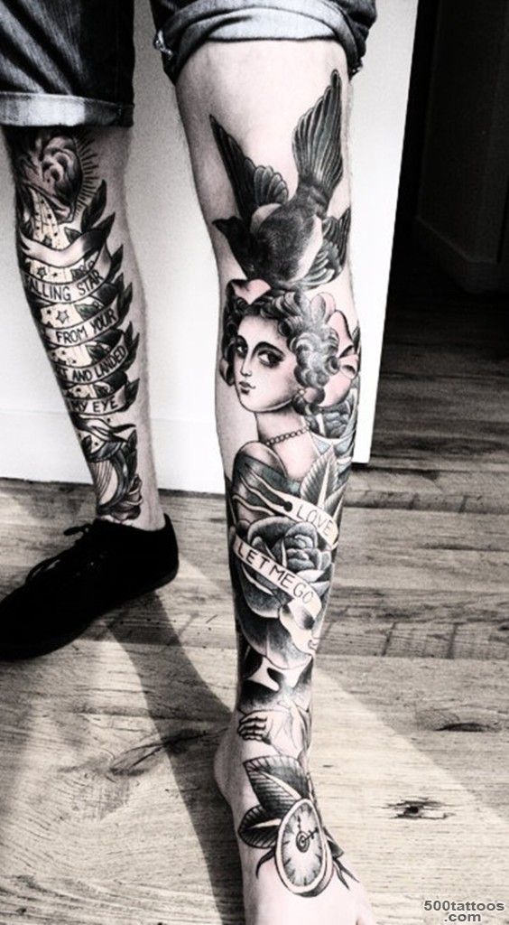 30 Sexy Leg Tattoo Designs for Women_39