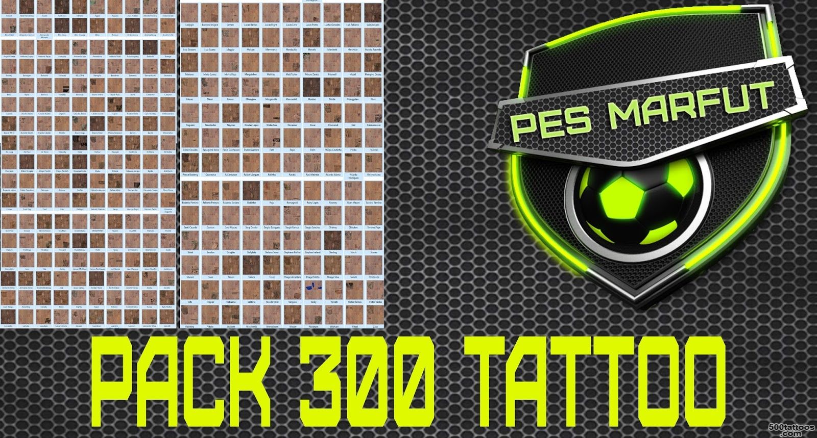 PES 2016 Tattoo Pack 300 by Marc?u   PES Patch_27