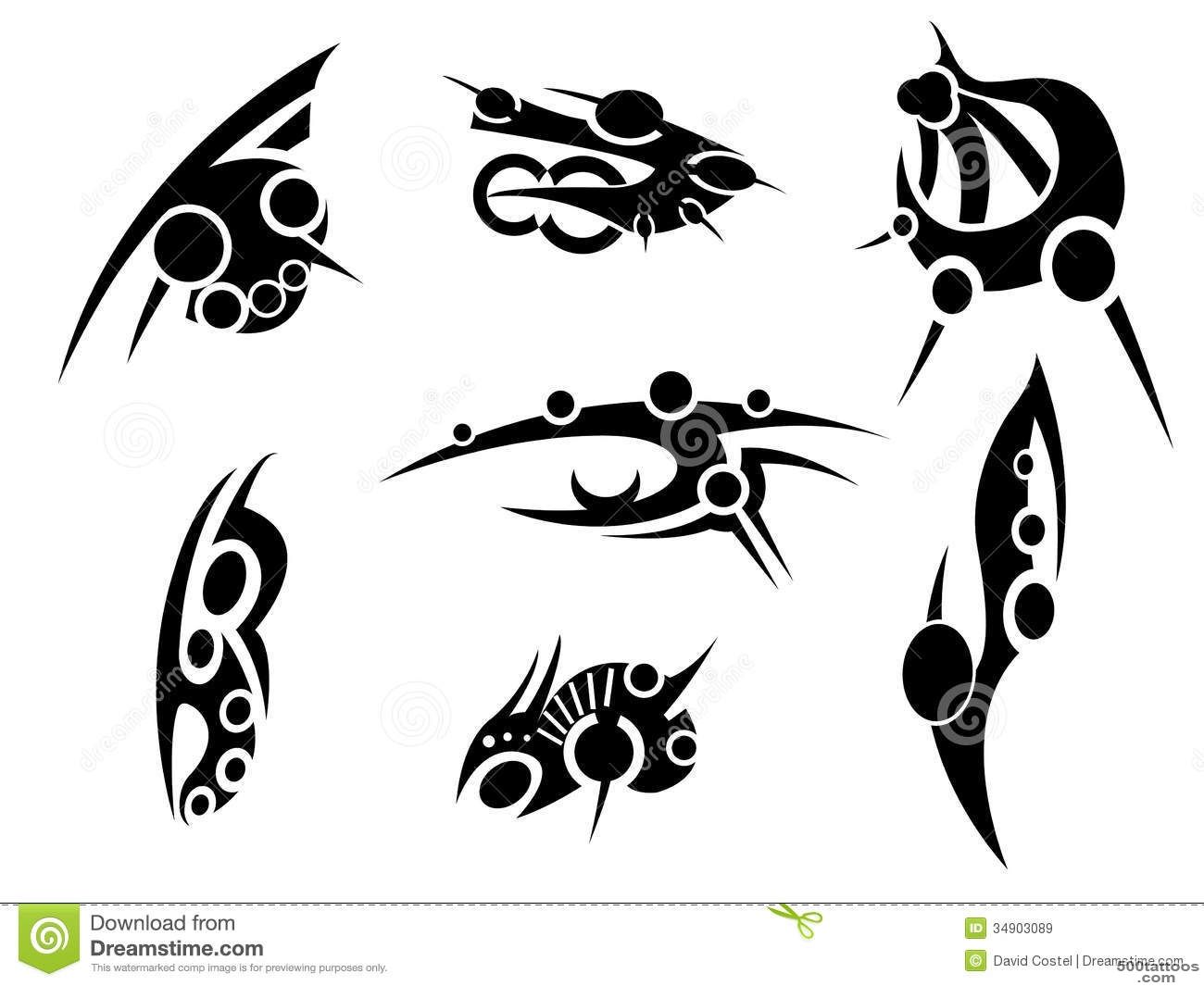Tribal Bionic Tattoo Pack Royalty Free Stock Images   Image 34903089_20