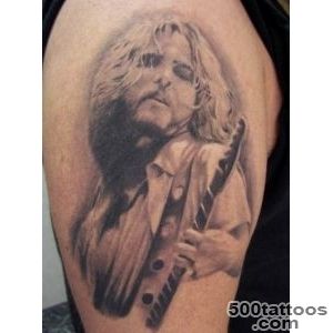 Grey Ink Pearl Jam Tattoo On Sleeve_28