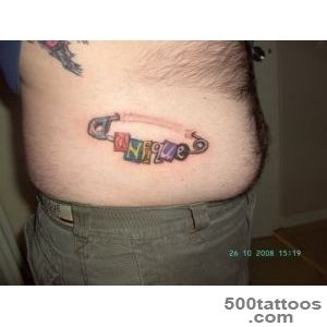 Safety Pin Tattoo Images amp Designs_3