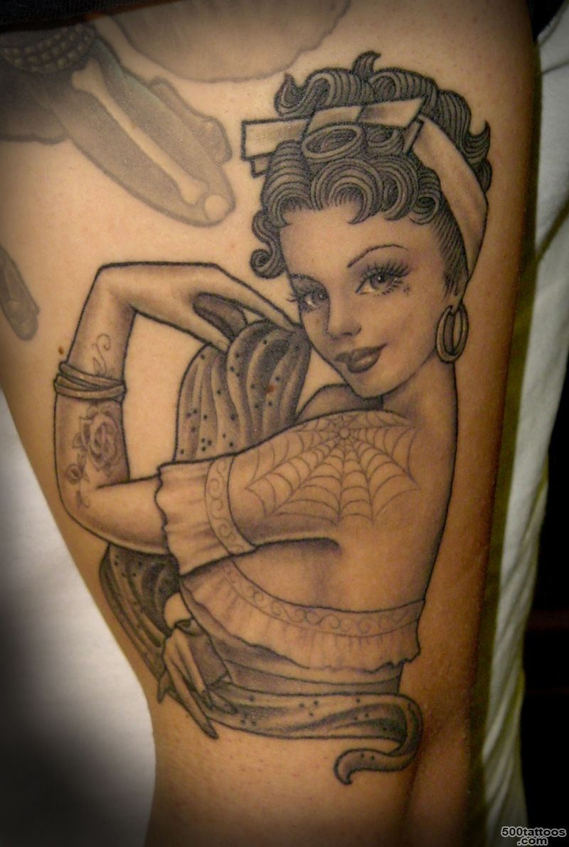 Pin Up Tattoos Designs, Ideas and Meaning  Tattoos For You_40