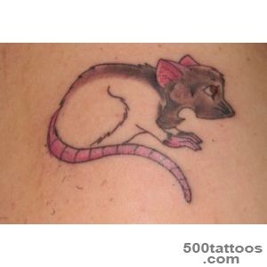 22 Memorable Pet Rat Tattoo Designs_11