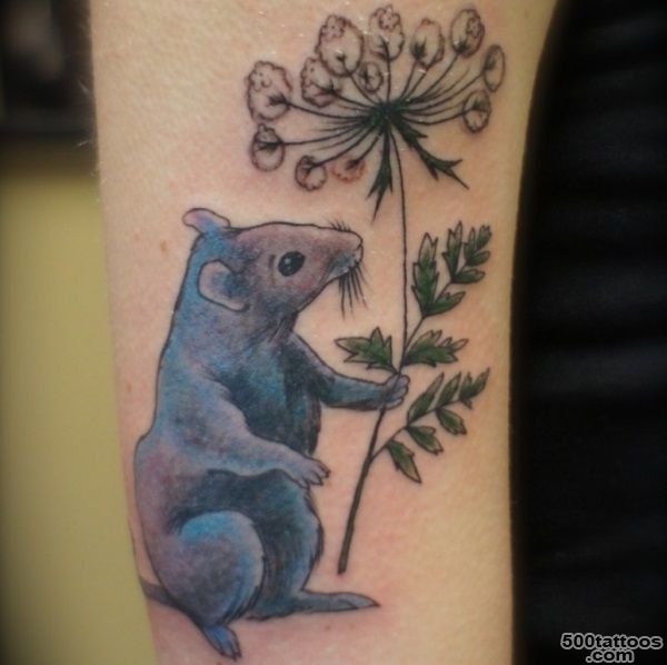 22 Memorable Pet Rat Tattoo Designs_31