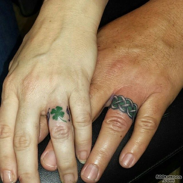35 Romantic Wedding Ring finger Tattoo designs and ideas_8