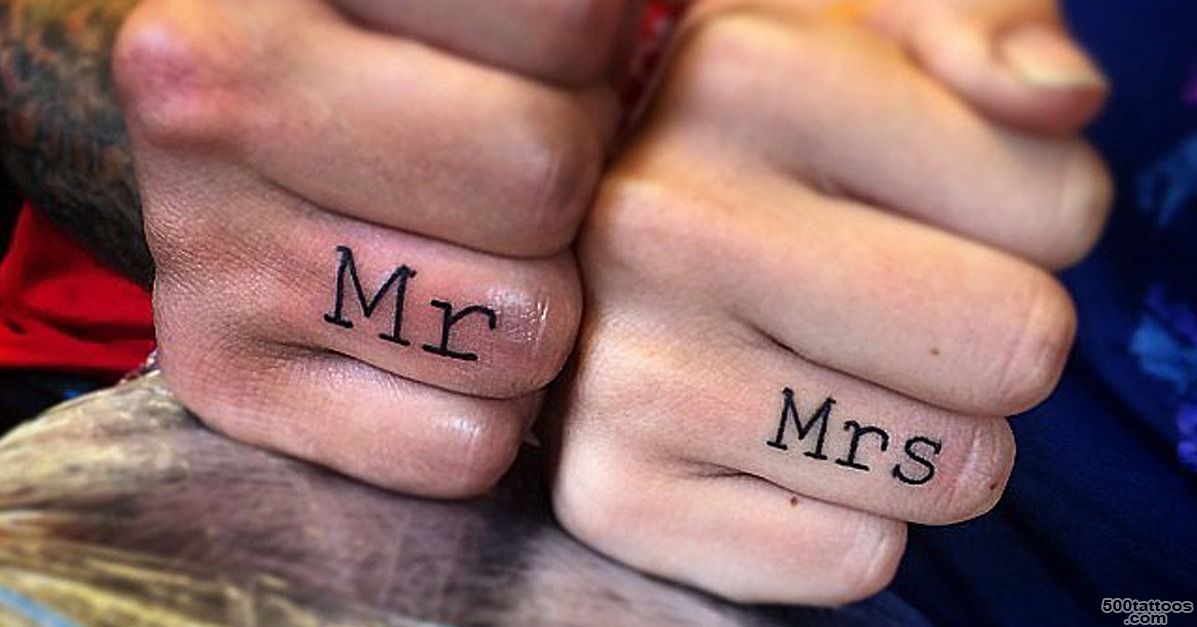 Wedding Ring Tattoos Ideas to Try for Special Day_44