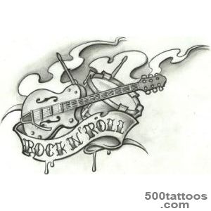 rock tattoo flash by stephcand on DeviantArt_3