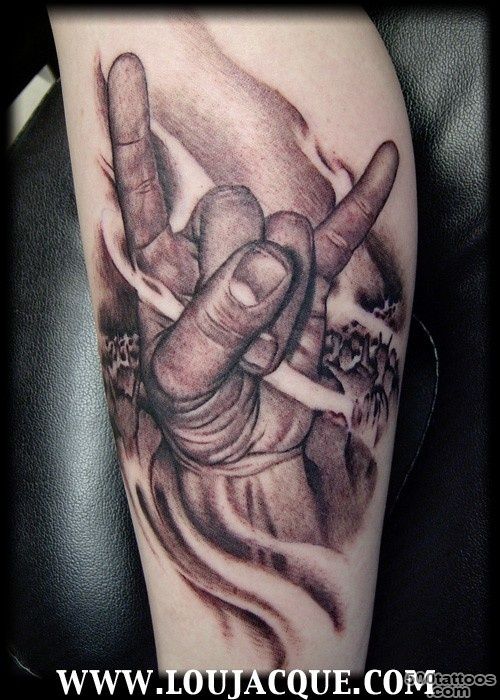 Rock and Roll hand tattoo Rock and Roll hand tattoo   That#39s what ..._26