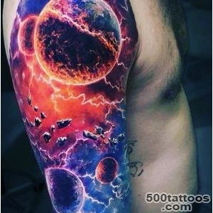 70 Outer Space Tattoos For Men   Galaxy And Constellations_27