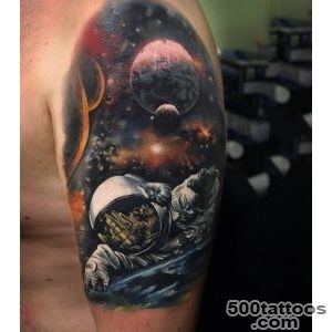 75 Universe Tattoo Designs For Men   Matter And Space_32