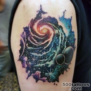 75 Universe Tattoo Designs For Men   Matter And Space_42