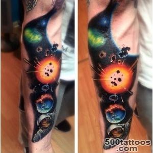 100 Astronaut Tattoo Designs For Men   Spaceflight Ideas_47