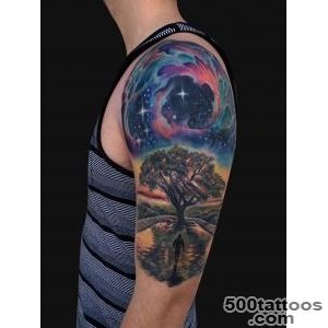 Astronaut In Space Tattoo On Arm Sleeve by Boris Tattoo_46