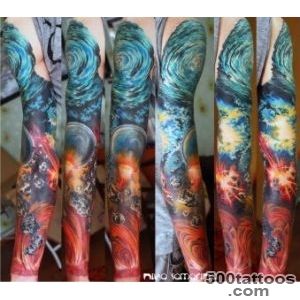 DeviantArt More Like space tattoo sleeve by NikaSamarina_22