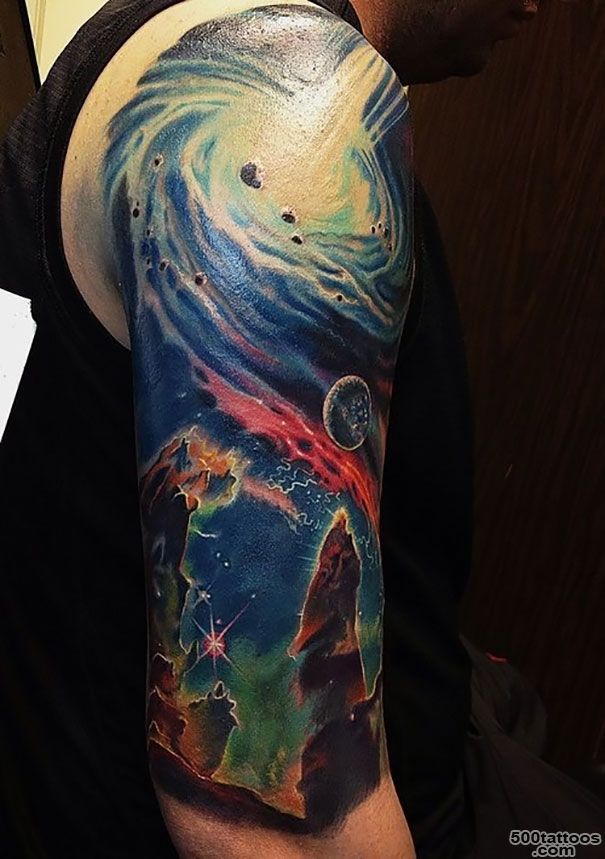 45 Space Tattoo Ideas For Astronomy Lovers  Design Bump_23