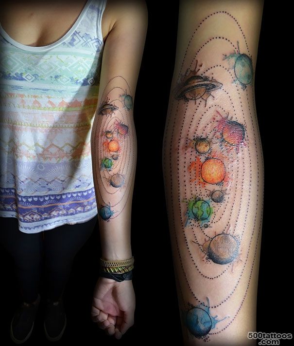45 Space Tattoo Ideas For Astronomy Lovers  Design Bump_39