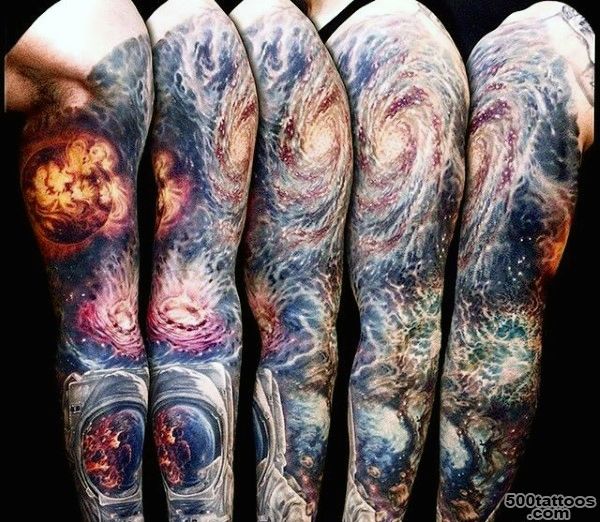 70 Outer Space Tattoos For Men   Galaxy And Constellations_4