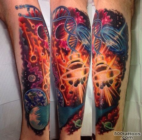 75 Space Inspired Tattoos For People Who Are Fascina..._38