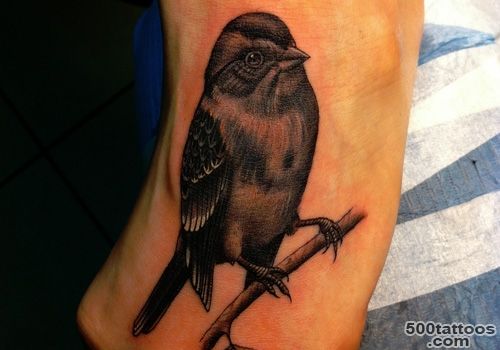 40 Superlative Sparrow Tattoo Designs  CreativeFan_25