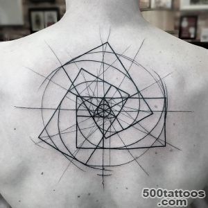 Geometric Spiral Center Back Piece  Best tattoo ideas amp designs_40
