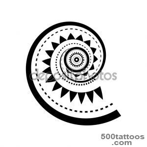 Maori style tattoo spiral - Vector image © dragoana23 _ 41