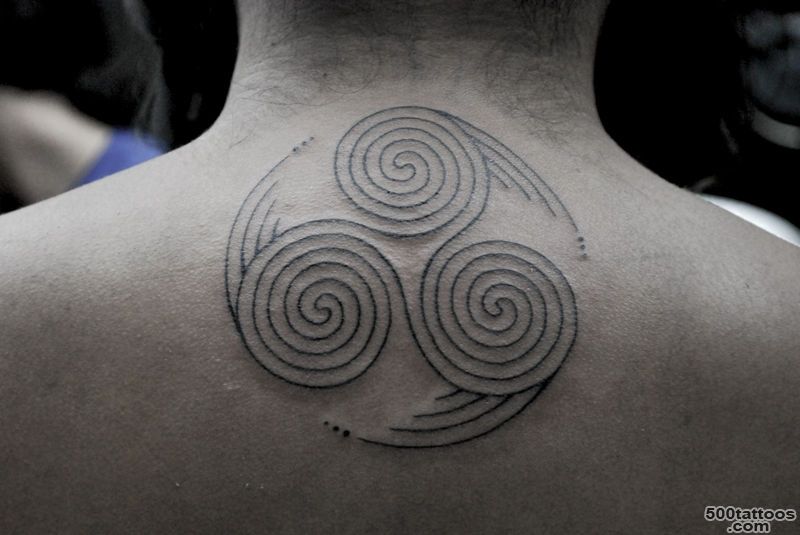 Spiral Circles Tattoo On Neck Back  Tattoobite.com_50