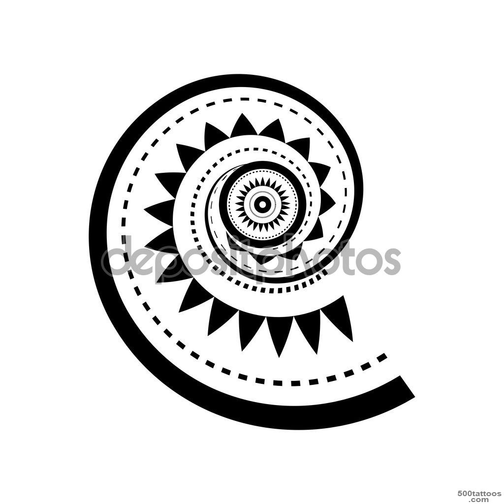 Maori style tattoo spiral - Vector image © dragoana23 ..._ 41