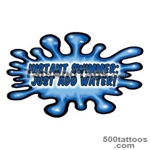Swimming Temporary Tattoos  Swim Designs by Custom Tags_34