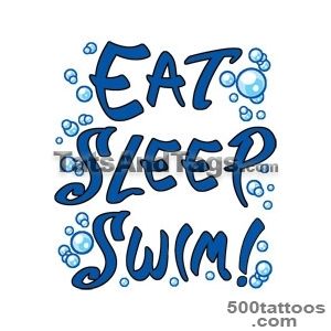 Swimming Temporary Tattoos  Swim Designs by Custom Tags_47
