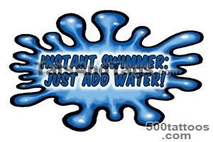 Swimming Temporary Tattoos  Swim Designs by Custom Tags_34
