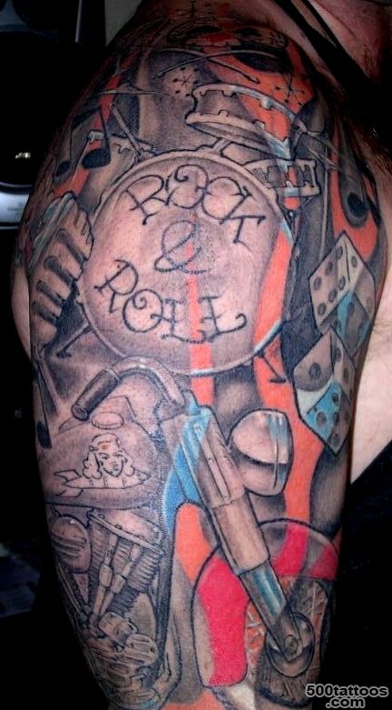 Rock and Roll Tattoos  Rose Tattoo Bad T?lz  Tattooartist mit ..._36
