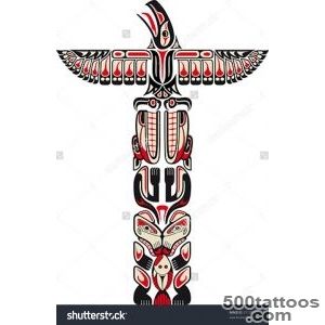 Haida Style Totem Pattern Created With Animal Images Vector _39