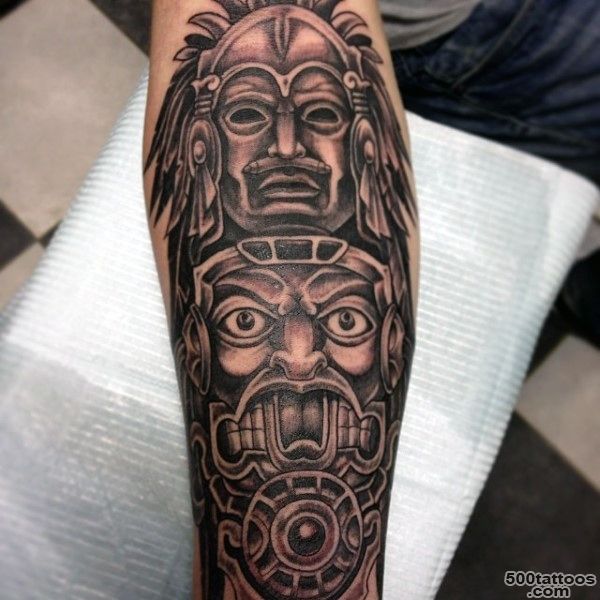 70 Totem Pole Tattoo Designs For Men   Carved Creation Ink_28