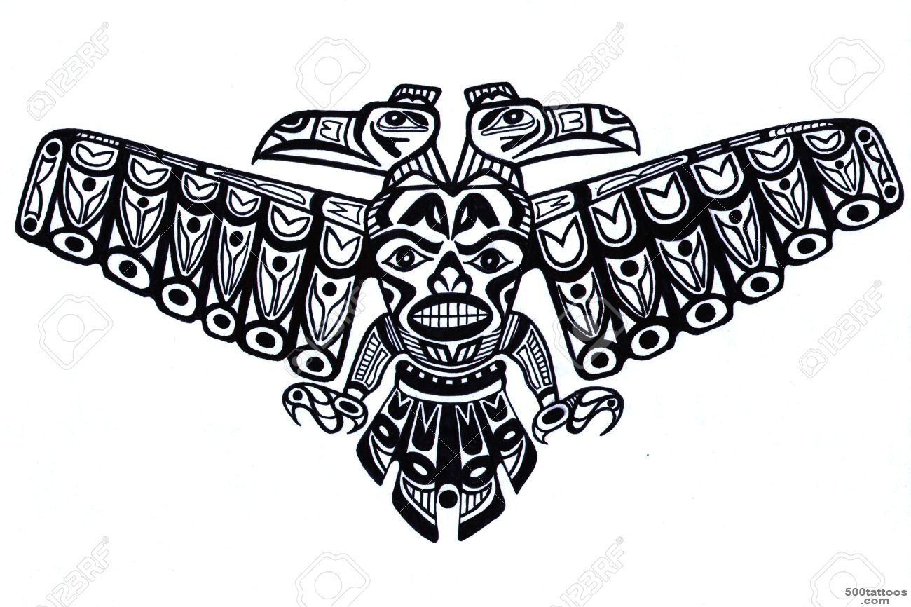 Black Tattoo Pattern Of Old Indian Totem Photo, Pictures ..._ 16